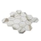 Apollo Tile Sample, Beige&White 2" Hexagon 10.2"X11.7" Recycled Glass Mosaic Tile APLNNH9902CLEC36 Sample - alternate 2